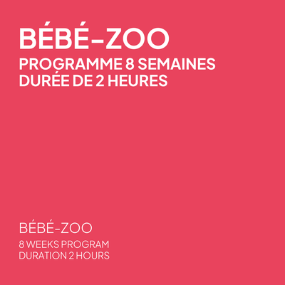 Programme Bébé-Zoo 8 semaines en ski - Samedi, durée de 2 heures