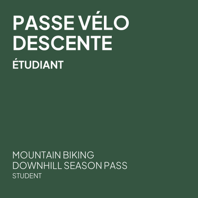 Passe vélo individuelle - Étudiant 13 à 21 ans