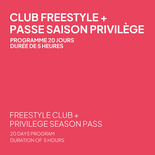 Privilege Season Pass + 20 Days Freestyle Club Program in Snowboarding - Duration of 5 Hours