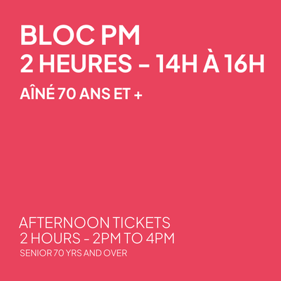 After 2PM - Senior 70 years and over