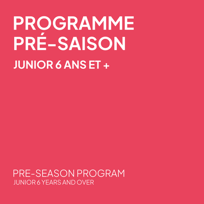 Programme pré-saison Junior - Planche à neige - Durée de 2 heure