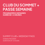 Weekday Pass + 8-Week Summit Club (Adult) Program in Skiing - Frida, Duration of 1.5 Hours