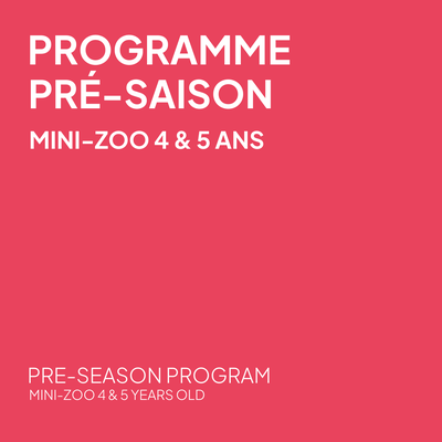 Passe École + Programme pré-saison Mini-Zoo en planche - Durée de 2 heure