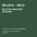 Afternoon ticket - Student