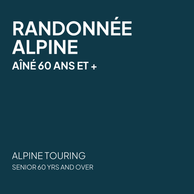 Alpine Touring - Senior 60 yrs and over