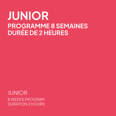 Programme Junior 8 semaines en ski - Dimanche, durée de 2 heures