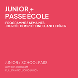 Passe École + Programme Junior 8 semaines en planche à neige - Samedi, Journée complète incluant le dîner