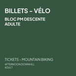 Afternoon ticket - Adult