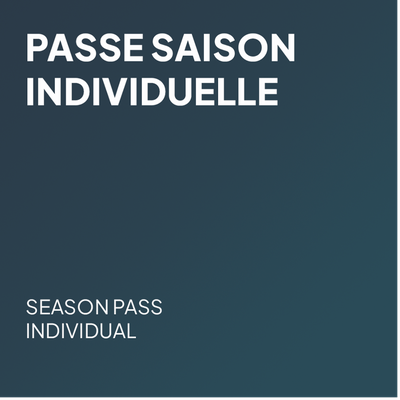 Passe saison individuelle - Adulte (Saison 2026-2027)