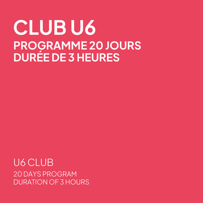 Club U6 - Programme 20 jours en ski - Durée de 3 heures