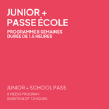 Passe École + Programme Junior 8 semaines en ski - Dimanche, durée de 1.5 heures