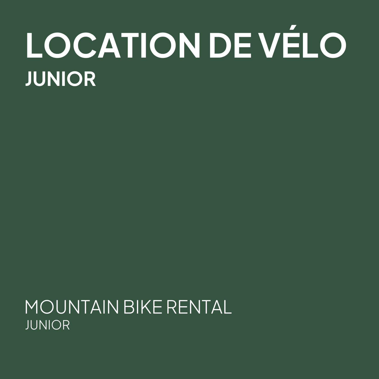 Location de vélo - Enfant