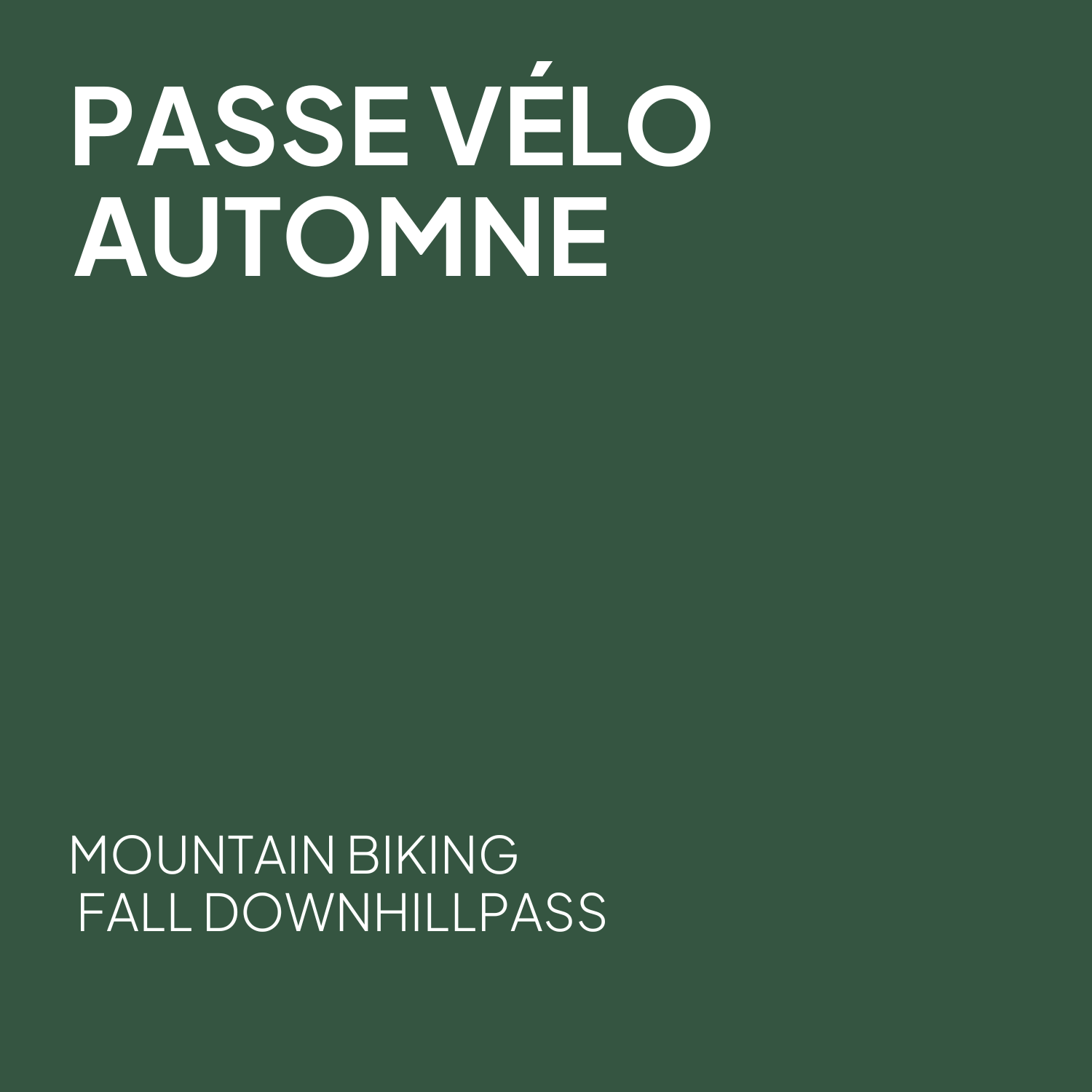 Passe vélo automne